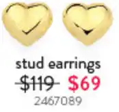Goldmark stud earrings offer