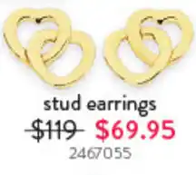 Goldmark stud earrings offer