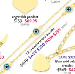 Goldmark 19cm solid belcher bracelet offer