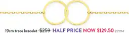 Goldmark 19cm trace bracelet offer