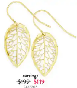 Goldmark earrings offer