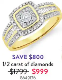 Goldmark 1/2 carat of diamonds offer