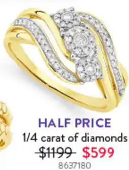 Goldmark 1/4 carat of diamonds offer