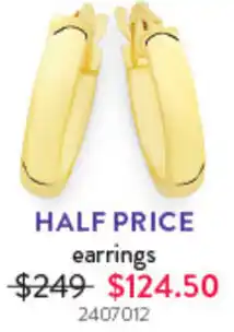 Goldmark earrings offer