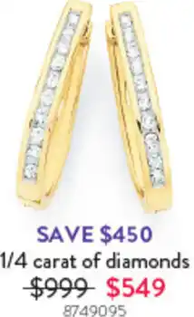 Goldmark 1/4 carat of diamonds offer