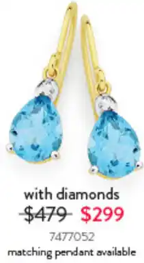 Goldmark Earrings with diamond offer