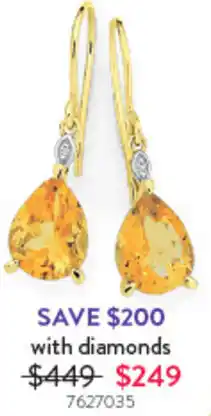 Goldmark Earringd with diamonds offer