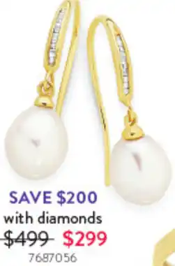 Goldmark Earrings with diamond offer