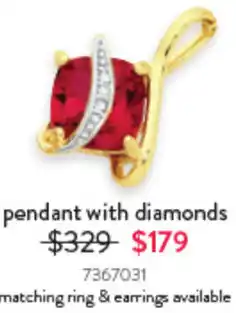 Goldmark pendant with diamonds offer
