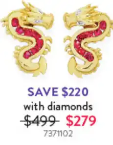 Goldmark Earrings with diamonds offer