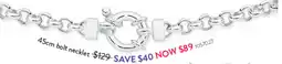 Goldmark 45cm bolt necklet offer