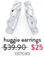 Goldmark huggie earrings offer