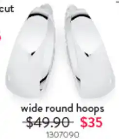 Goldmark Earrings wide round hoops offer