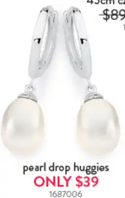 Goldmark pearl drop pearl drop huggies ONLY $39 offer