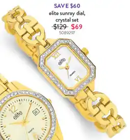 Goldmark elite sunray dial, crystal set offer