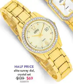 Goldmark elite sunray dial, crystal set offer
