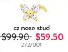 Goldmark cz nose stud offer