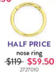 Goldmark nose ring offer