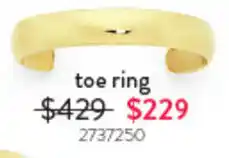 Goldmark toe ring offer