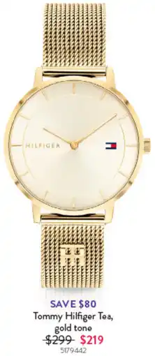 Goldmark Tommy Hilfiger Tea, gold tone offer