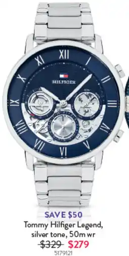 Goldmark Tommy Hilfiger Legend, silver tone, 50m wr offer