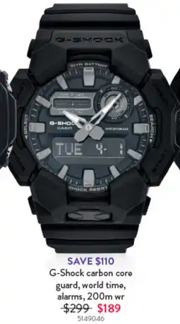 Goldmark G-Shock carbon core guard, world time, alarms, 200m wr offer