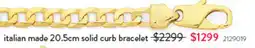 Goldmark italian made 20.5cm solid curb bracelet offer