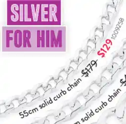 Goldmark 55cm solid curb chain offer