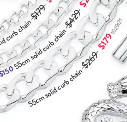 Goldmark 55cm solid curb chain offer