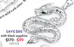 Goldmark Pendant with black sapphire offer