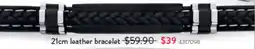 Goldmark 21cm leather bracelet offer
