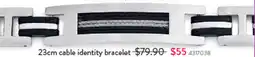 Goldmark 23cm cable identity bracelet offer
