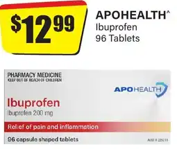 Chemist Discount Centre Apohealth Ibuprofen offer