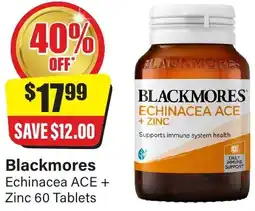 Chemist Discount Centre Blackmores Echinacea ACE + Zinc offer