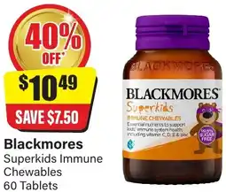 Chemist Discount Centre Blackmores Superkids Immune Chewables offer
