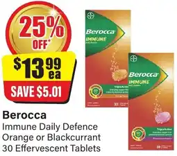 Berocca Immune Daily Defence Orange or Blackcurrant