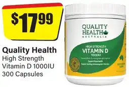 Chemist Discount Centre Quality Health High Strength Vitamin D 1000IU offer
