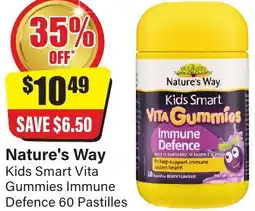 Chemist Discount Centre Nature's Way Kids Smart Vita Gummies Immune Defence offer