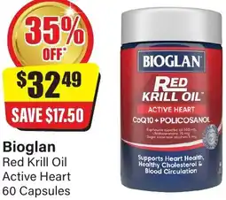 Chemist Discount Centre Bioglan Red Krill Oil Active Heart offer