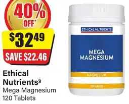 Chemist Discount Centre Ethical Nutrients Mega Magnesium offer