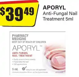 Chemist Discount Centre APORYL Anti-Fungal Nail Treatment offer