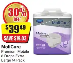 Chemist Discount Centre MoliCare Premium Mobile 8 Drops Extra Large offer