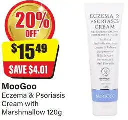 Chemist Discount Centre MooGoo Eczema & Psoriasis Cream with Marshmallow offer