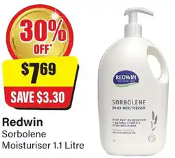 Chemist Discount Centre Redwin Sorbolene Moisturiser offer