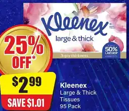 Chemist Discount Centre Kleenex Large & Thick Tissues offer