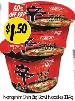 Not Quite Right Nongshim Shin Big Bowl Noodles offer