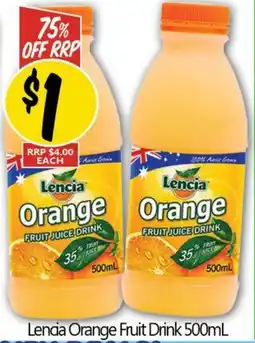 Not Quite Right Lencia Orange Fruit Drink offer