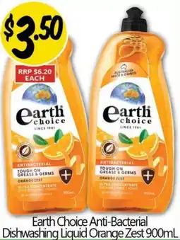 Not Quite Right Earth Choice Anti-Bacterial Dishwashing Liquid Orange Zest offer
