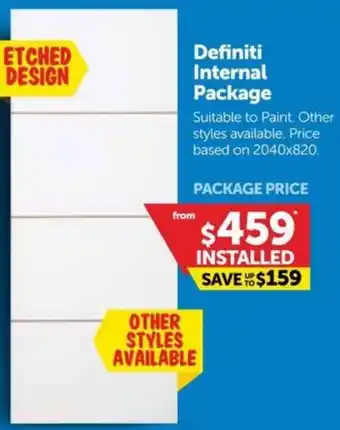 Doors Plus Definiti Internal Package offer