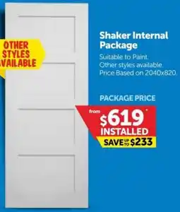 Doors Plus Shaker Internal Package offer